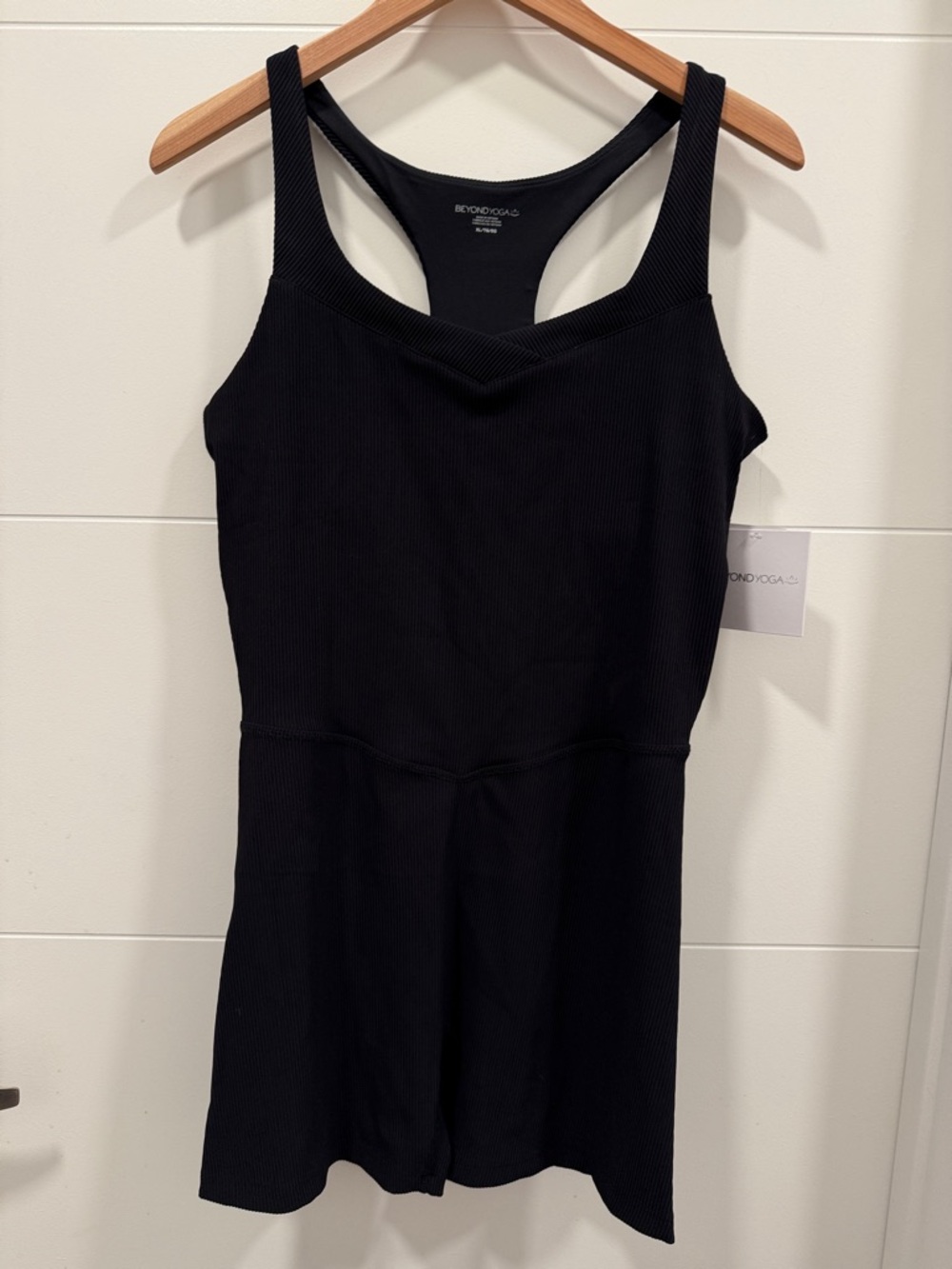 Beyond Yoga Routine Ribbed Biker Jumpsuit NWT - Picture 2 of 10